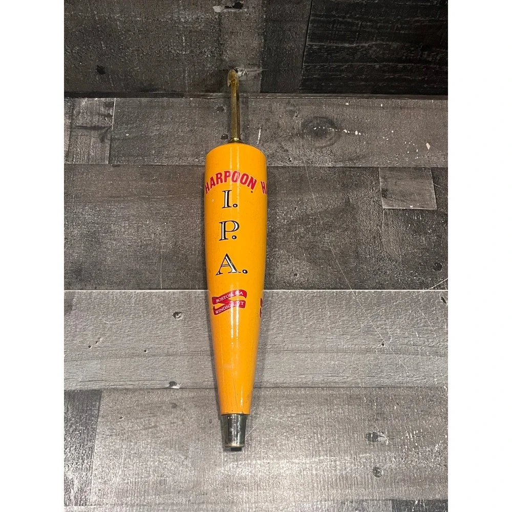 Harpoon Brewery IPA Beer Tap Handle Orange Boston MA Windsor VT Craft Beer Bar